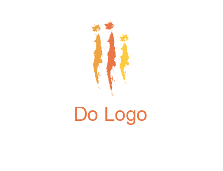 abstract family made of strokes logo