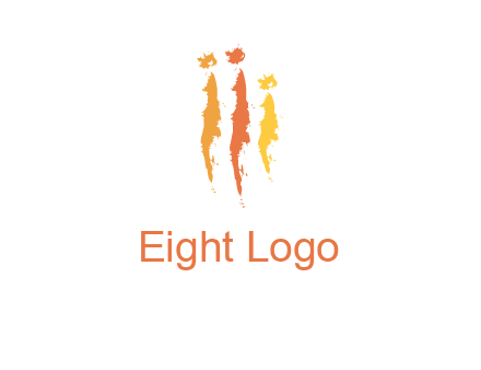 abstract family made of strokes logo