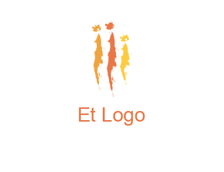abstract family made of strokes logo