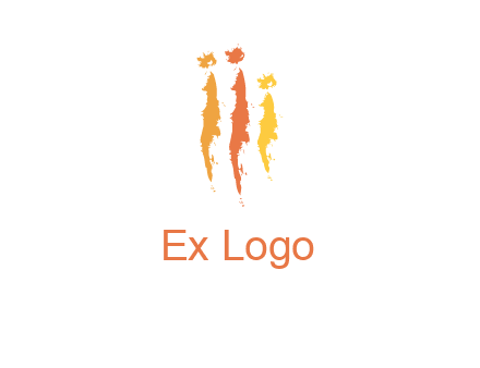 abstract family made of strokes logo