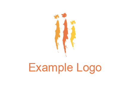 abstract family made of strokes logo