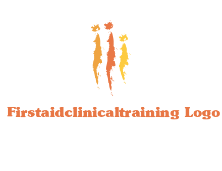 abstract family made of strokes logo