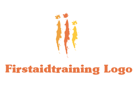 abstract family made of strokes logo