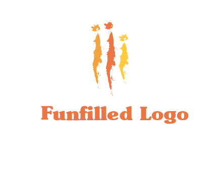 abstract family made of strokes logo