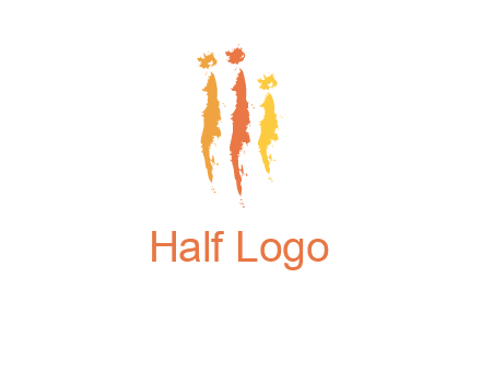abstract family made of strokes logo