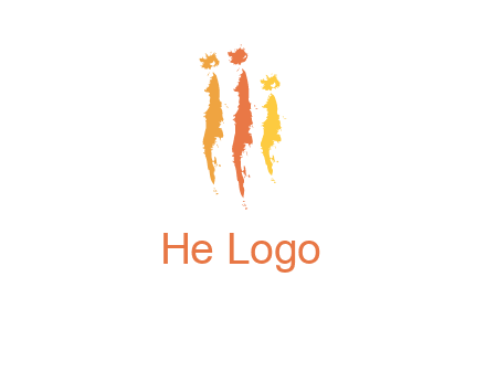 abstract family made of strokes logo
