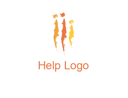 abstract family made of strokes logo