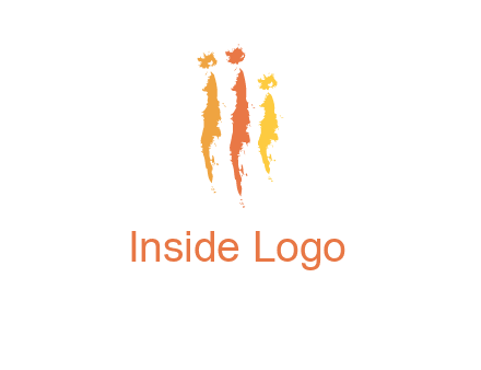 abstract family made of strokes logo