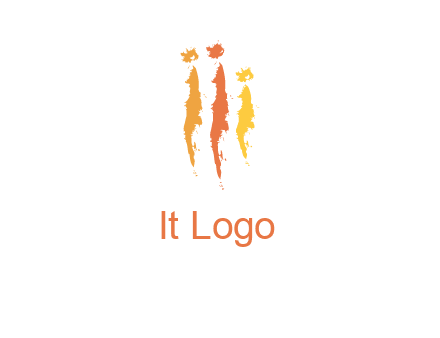 abstract family made of strokes logo