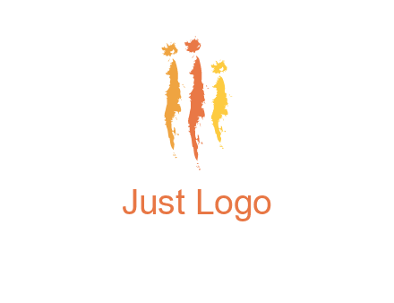 abstract family made of strokes logo