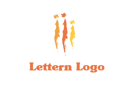 abstract family made of strokes logo