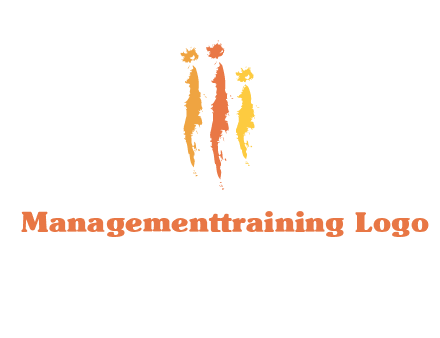abstract family made of strokes logo