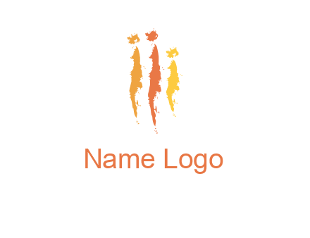 abstract family made of strokes logo