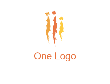 abstract family made of strokes logo