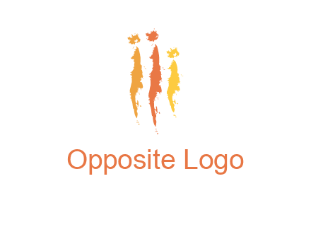 abstract family made of strokes logo