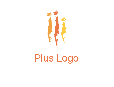 abstract family made of strokes logo