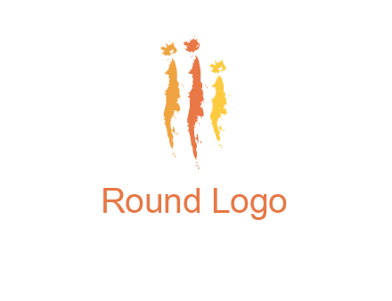 abstract family made of strokes logo
