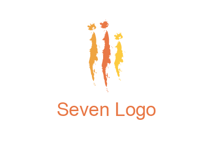 abstract family made of strokes logo