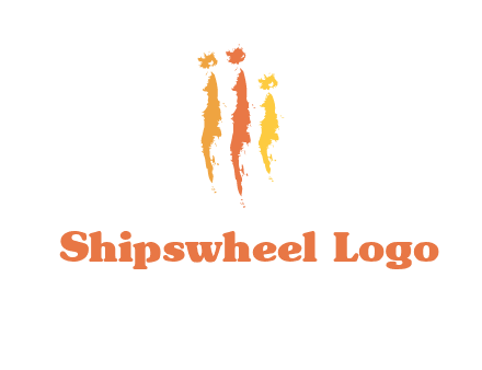 abstract family made of strokes logo