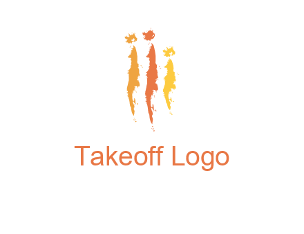 abstract family made of strokes logo
