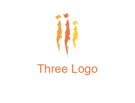 abstract family made of strokes logo