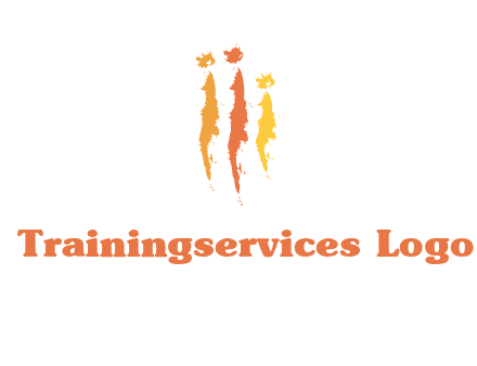 abstract family made of strokes logo