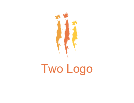 abstract family made of strokes logo