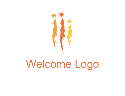 abstract family made of strokes logo