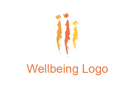 abstract family made of strokes logo