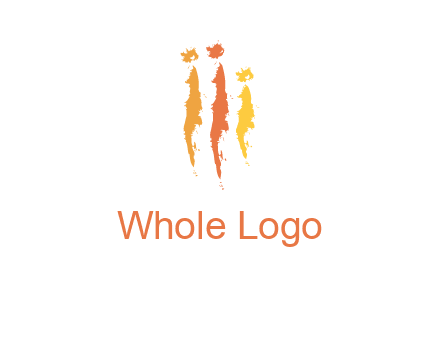 abstract family made of strokes logo