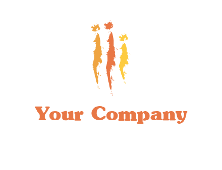abstract family made of strokes logo