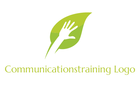 hand inside leaf logo
