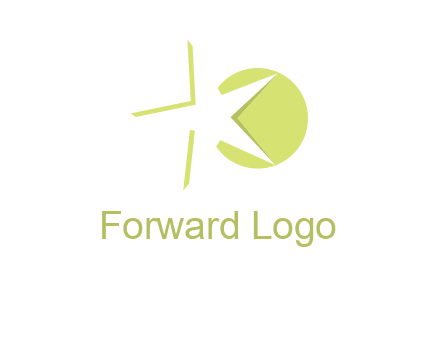 star and circle forming letter K logo