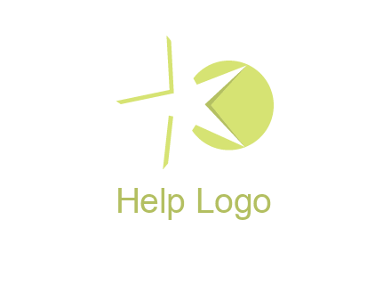 star and circle forming letter K logo