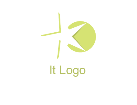 star and circle forming letter K logo
