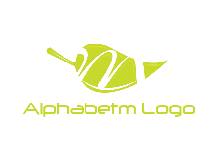 letter m inside leaf logo
