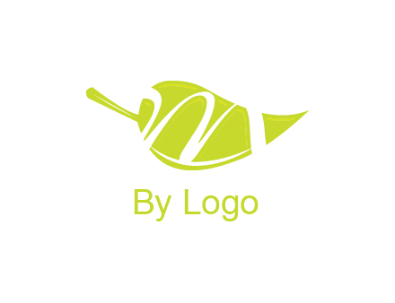 letter m inside leaf logo