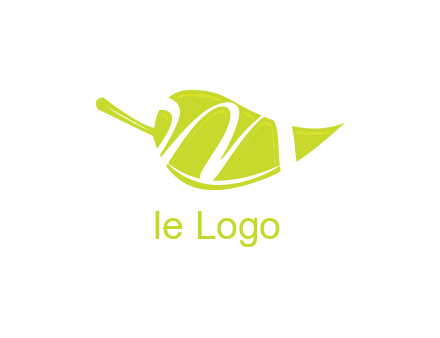 letter m inside leaf logo