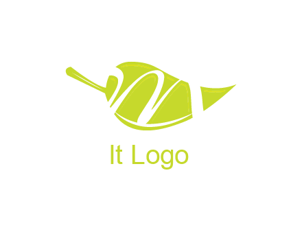 letter m inside leaf logo