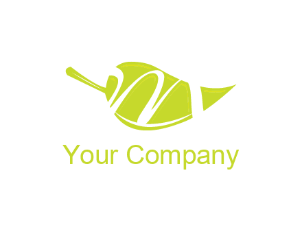 letter m inside leaf logo