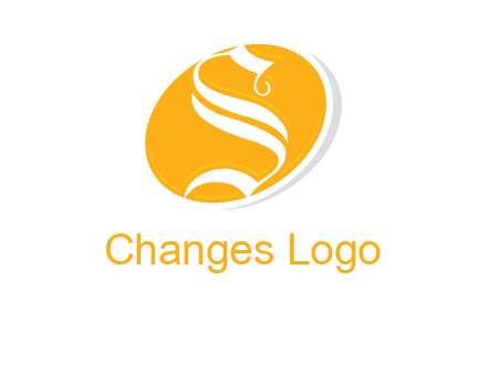 letter S inside oval shape logo