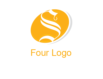 letter S inside oval shape logo