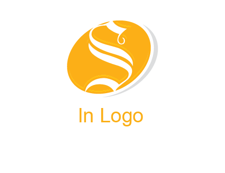 letter S inside oval shape logo