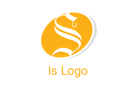 letter S inside oval shape logo