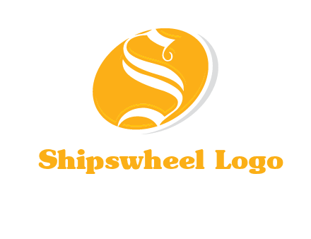 letter S inside oval shape logo