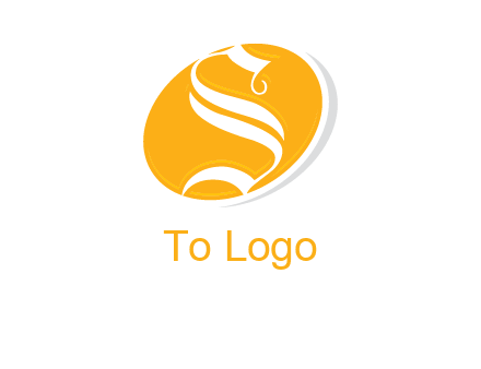 letter S inside oval shape logo