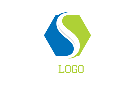 letter S inside hexagon logo