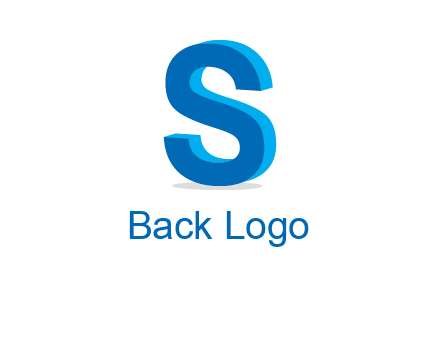 3D letter S