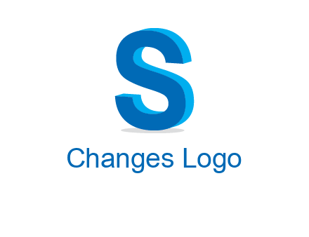3D letter S