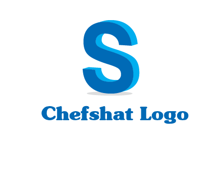 3D letter S